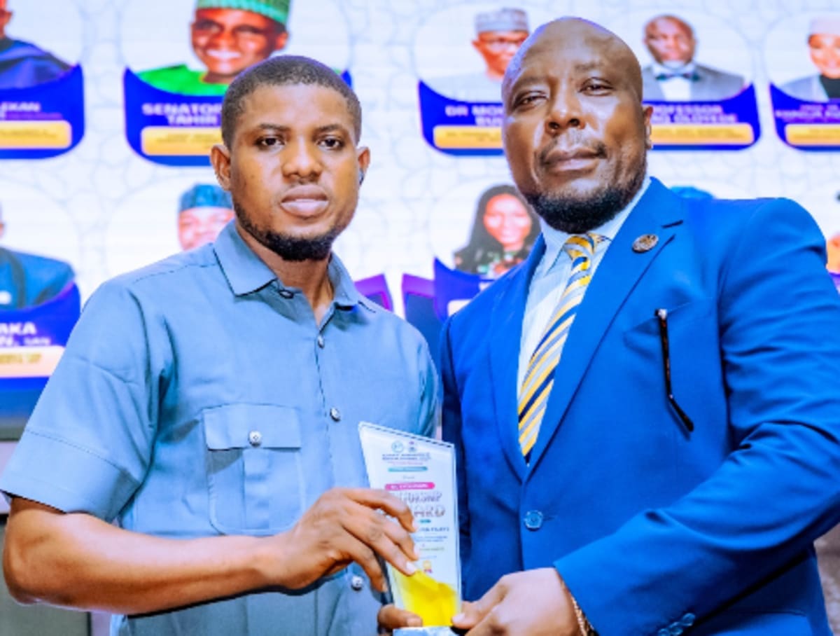 Nigerian official Oluwaseun Faleye speaking at student mentorship summit in Abuja