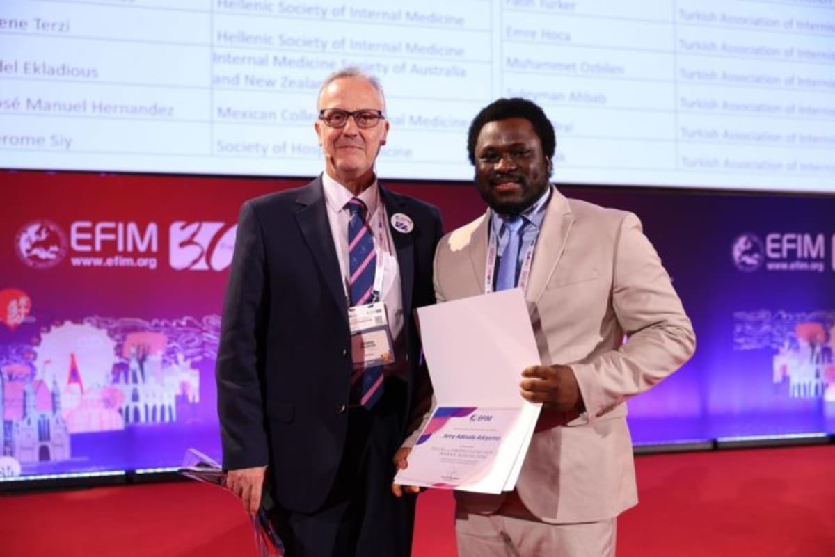 Nigerian physician Dr. Jerry Adeyemo honored with prestigious European medical fellowship