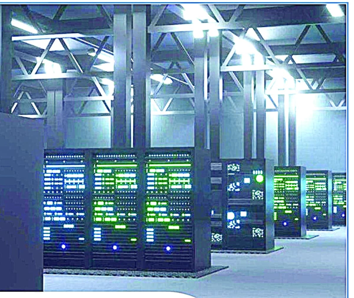 Modern data center facility in Lagos Nigeria with technological infrastructure and equipment