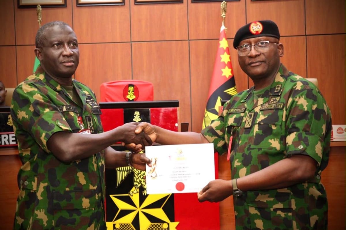 Nigerian Army Wins Africa's Top Counter-Terrorism Award
