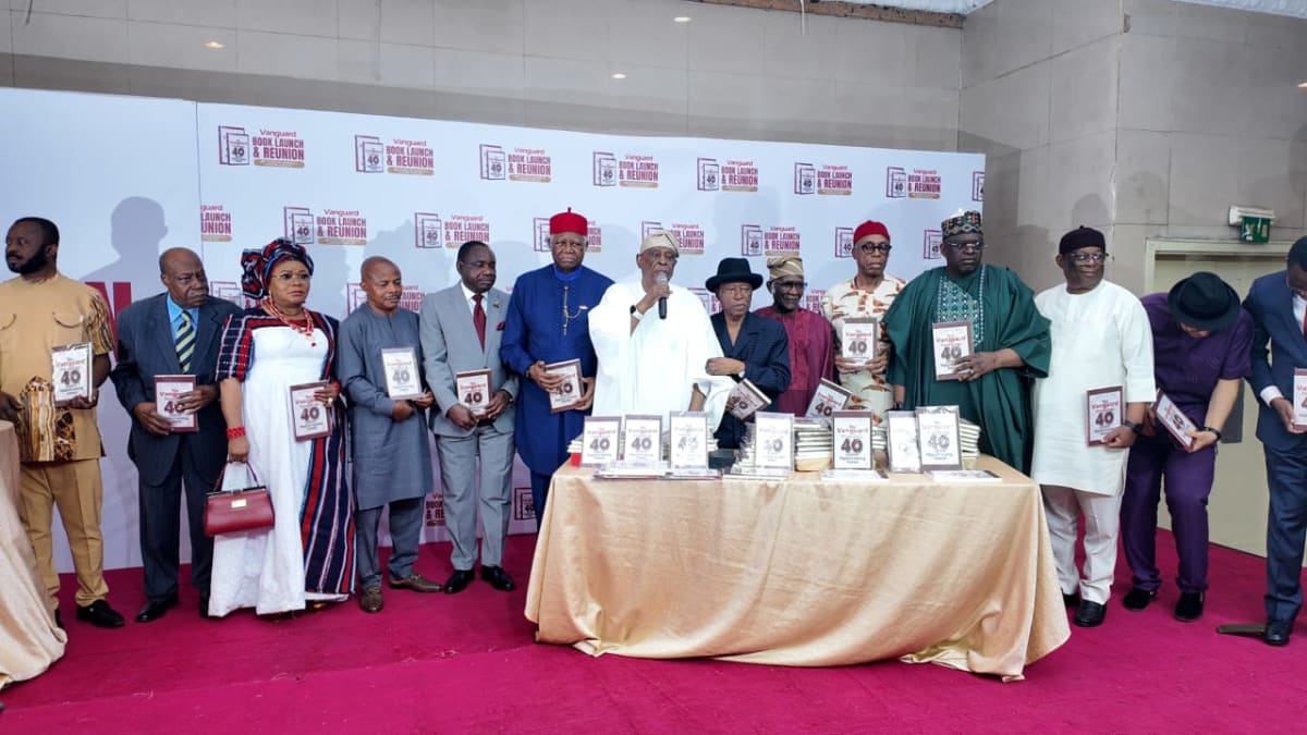 ** Former Vanguard newspaper journalists gathered in Lagos celebrating 40-year anniversary reunion event