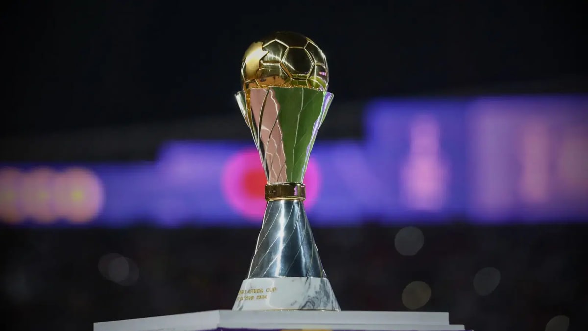 Women's Africa Cup of Nations football match action in Morocco stadium