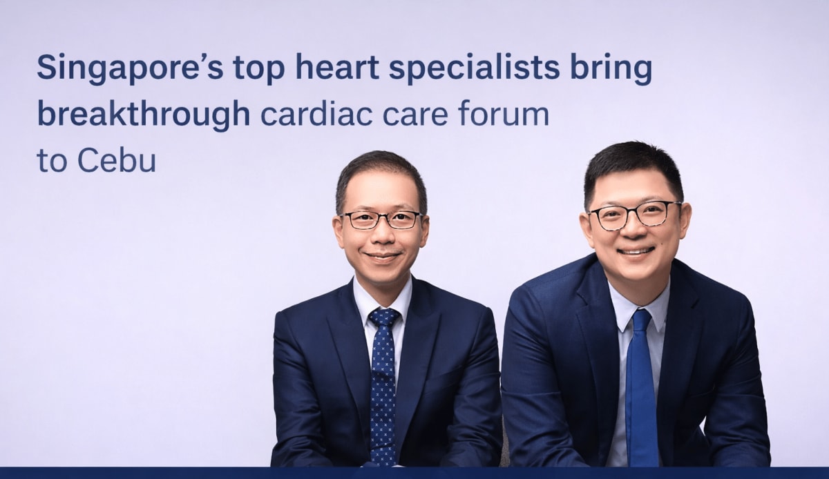 Medical professionals presenting heart health information to diverse community audience in modern conference room