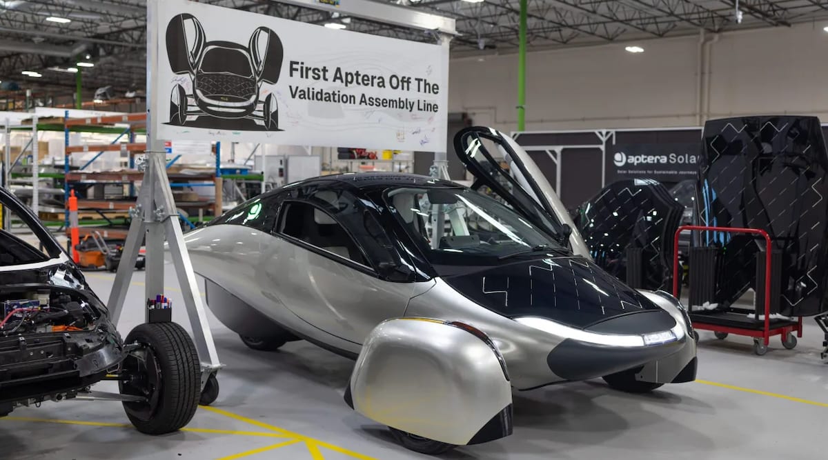 Solar Car Startup Aptera Rolls Out First Vehicle