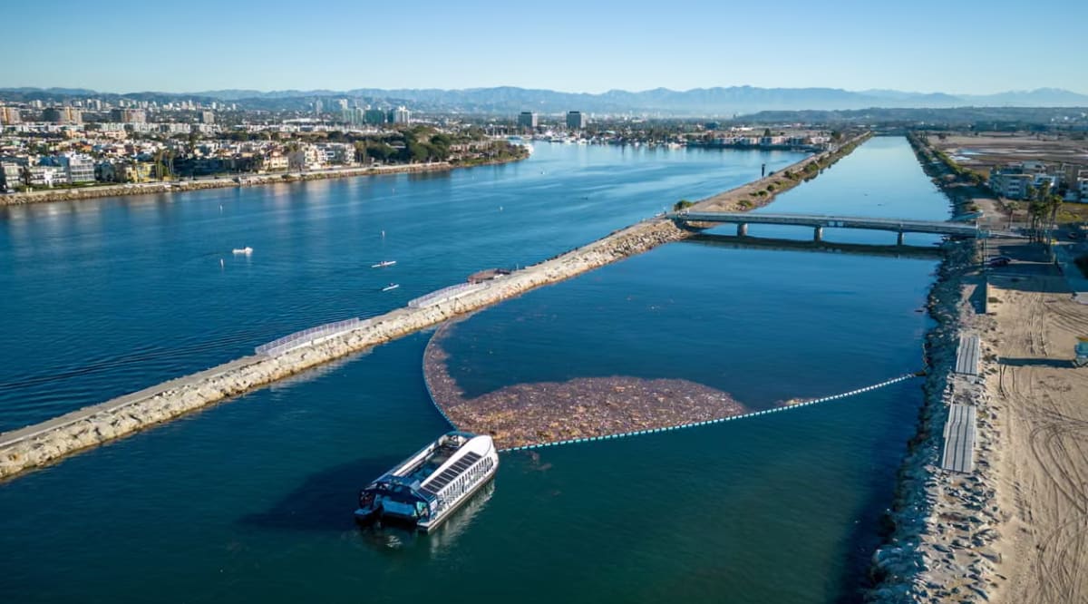 LA River System Catches 72 Tons of Trash Before Ocean