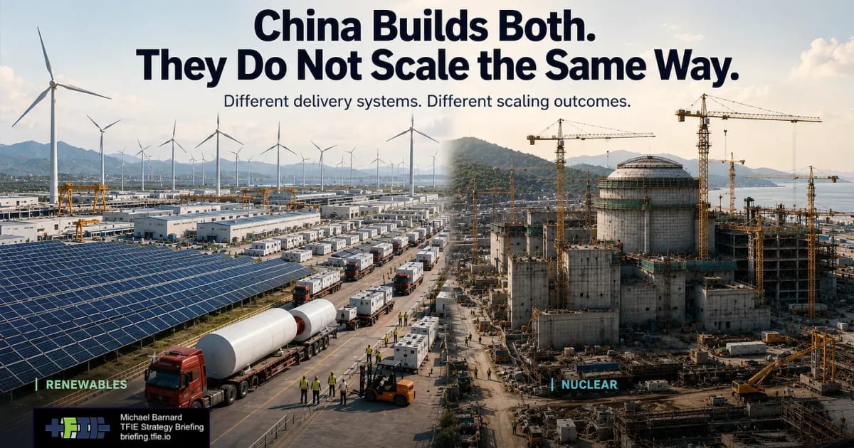 China Installs 54x More Solar and Wind Than Nuclear in 2025