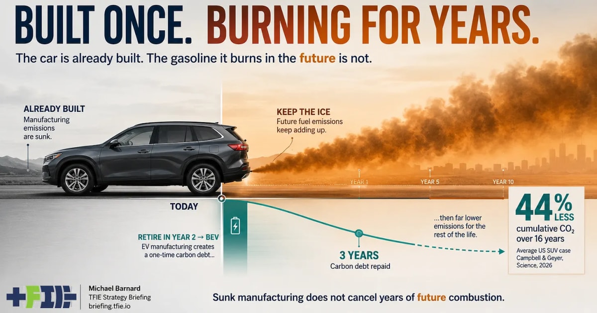 New Study: Scrapping Your Gas Car for an EV Cuts Emissions