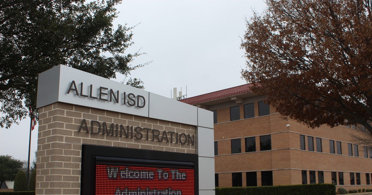 Allen Independent School District building exterior showing the district's campus and signage