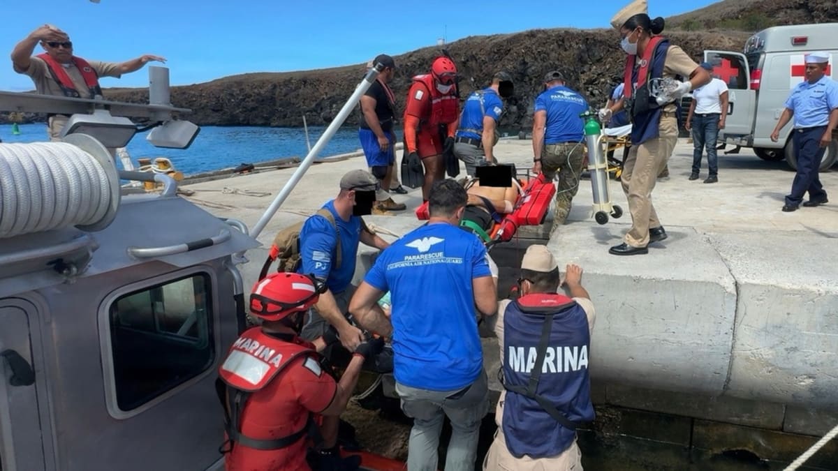 Air Guard Pararescuemen Save Fisherman 700 Miles at Sea