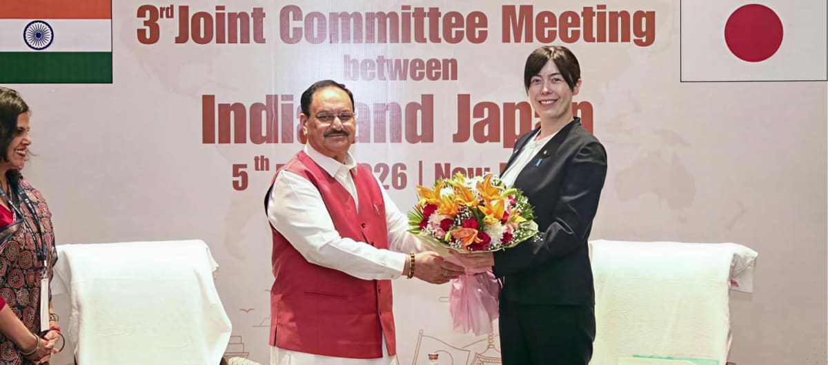 Indian and Japanese healthcare officials meeting in New Delhi to discuss digital health innovation and bilateral cooperation