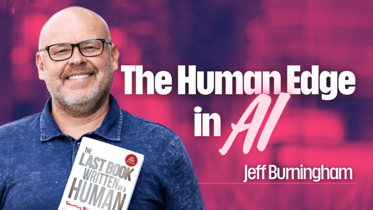 Jeff Burningham discussing how small business leaders can use artificial intelligence to strengthen workplace relationships