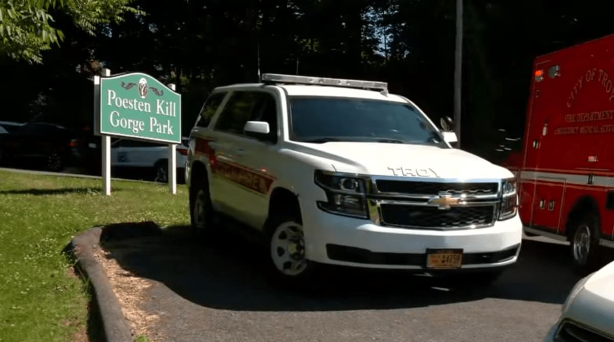 Troy Firefighters Rescue Swimmer After 15-Foot Gorge Fall