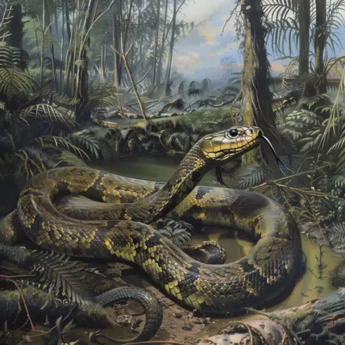 Giant 15-Meter Snake Fossil Found in India Coal Mine - Image 5