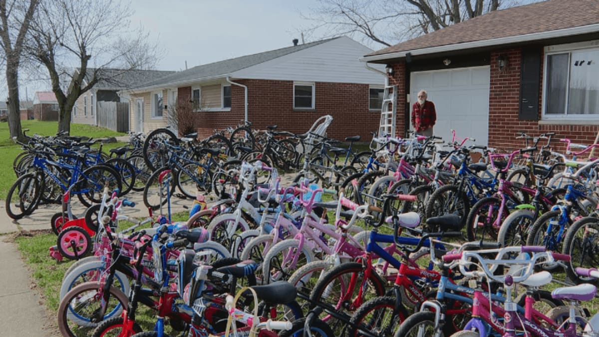83-Year-Old Gives Away 400 Bikes Monthly in Brookville