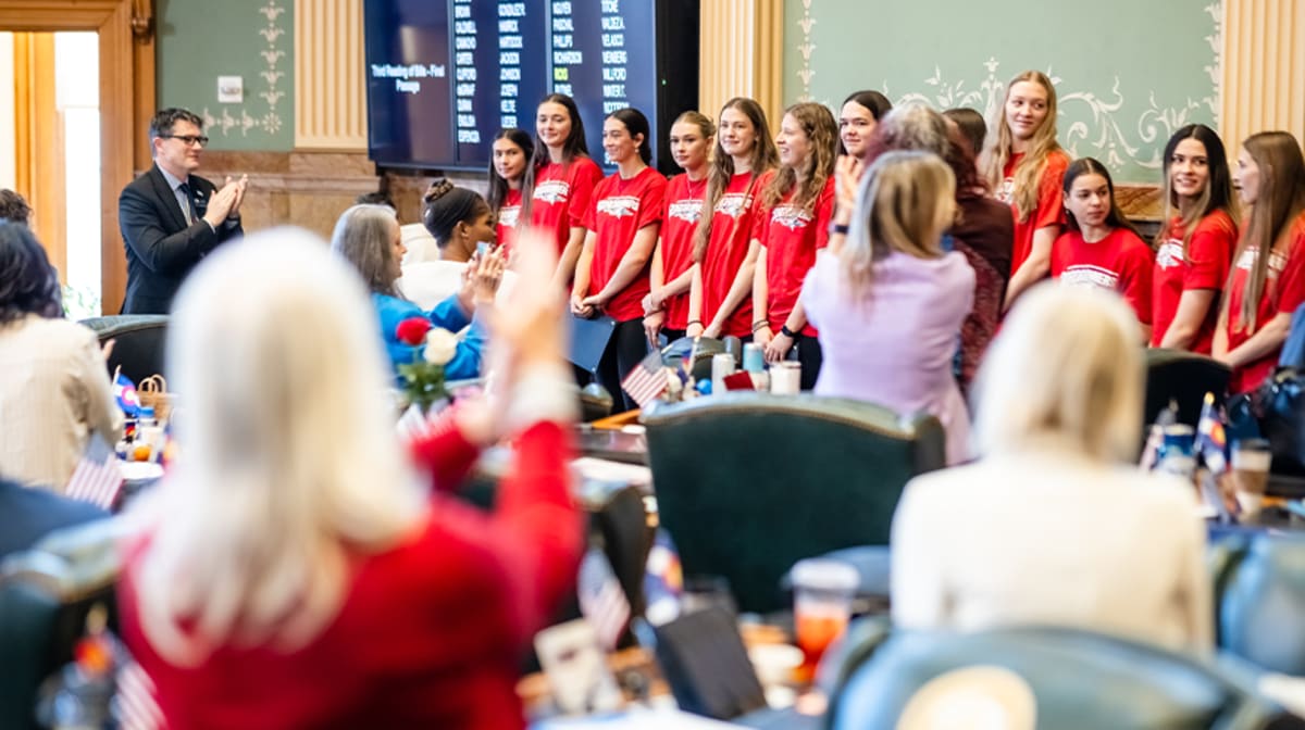 Volleyball Champs With 3.8 GPA Honored at State Capitol - Image 4
