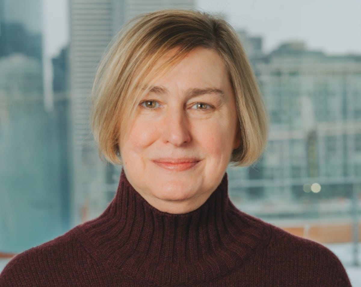 Professor Jill Didur standing outdoors, leading climate research partnership combining humanities and environmental science