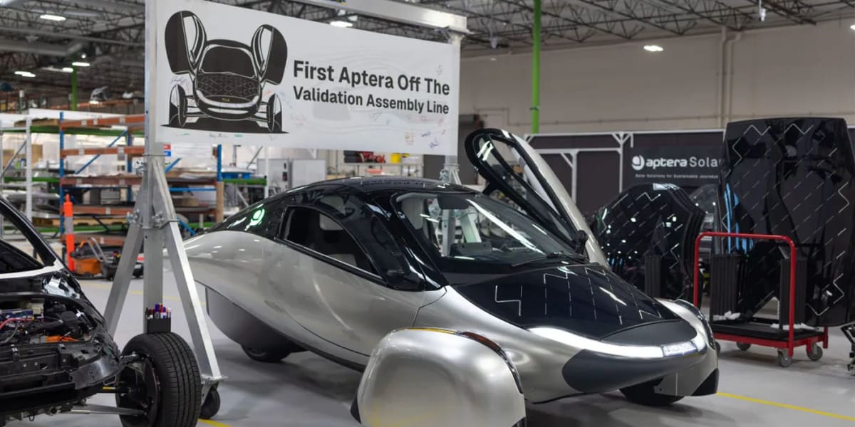 Aptera Completes First Solar EV on Production Line - Image 2