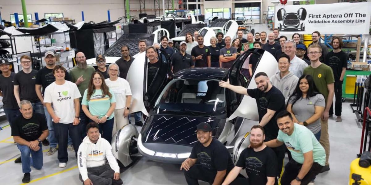 Aptera Completes First Solar EV on Production Line - Image 3