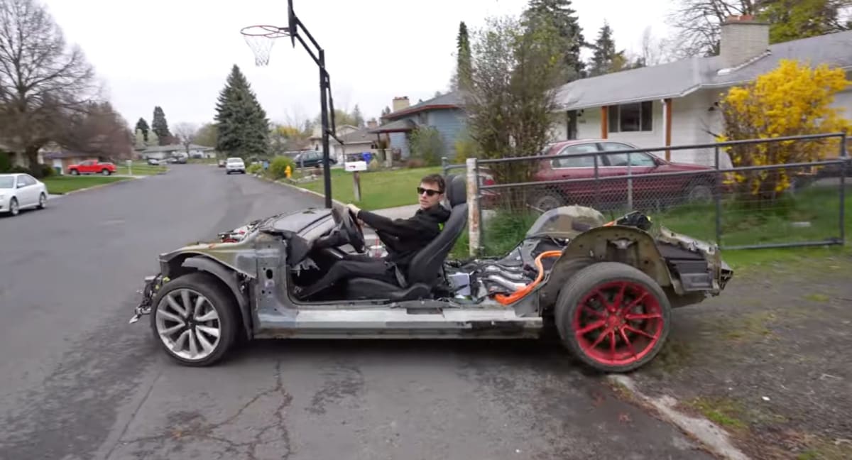 Stripped Tesla 'Go-Kart' Still Shows 212-Mile Range - Image 2