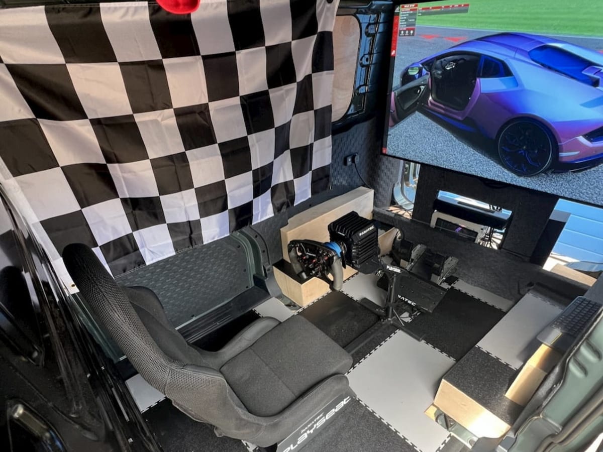Kia's Electric Van Powers Racing Simulator for Mental Health - Image 3
