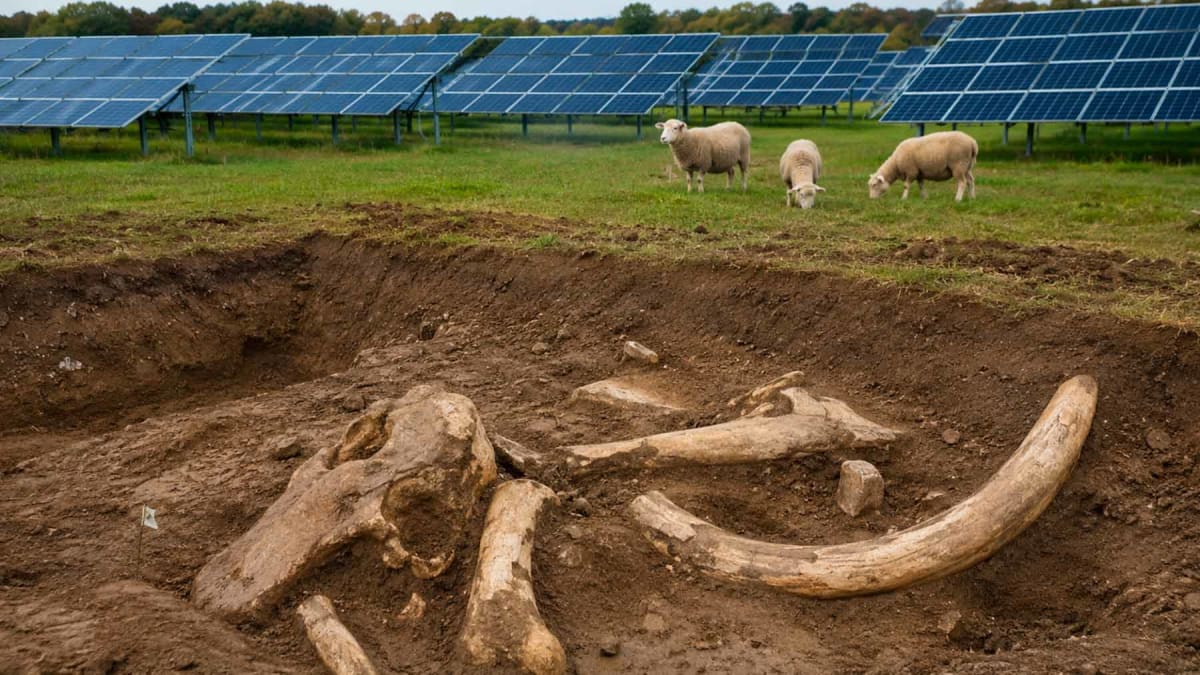Indiana Solar Farm Runs on 2,000 Animals and Mammoth Bones