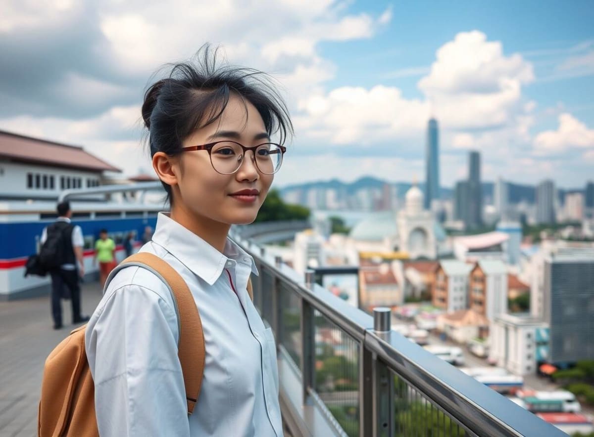Hotel staff using modern digital technology and AI systems in Thailand hospitality sector