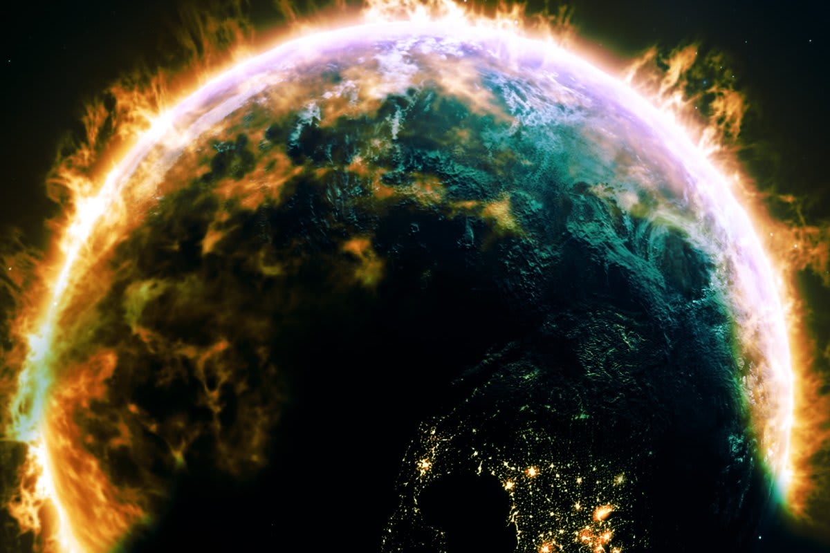 Seminole Nation flag waving over Oklahoma landscape representing tribal sovereignty and environmental protection