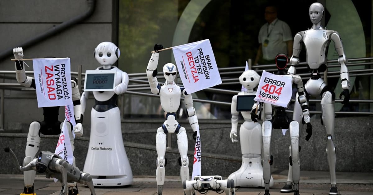 30 Robots Rally in Warsaw for Stronger AI Regulation - Image 2