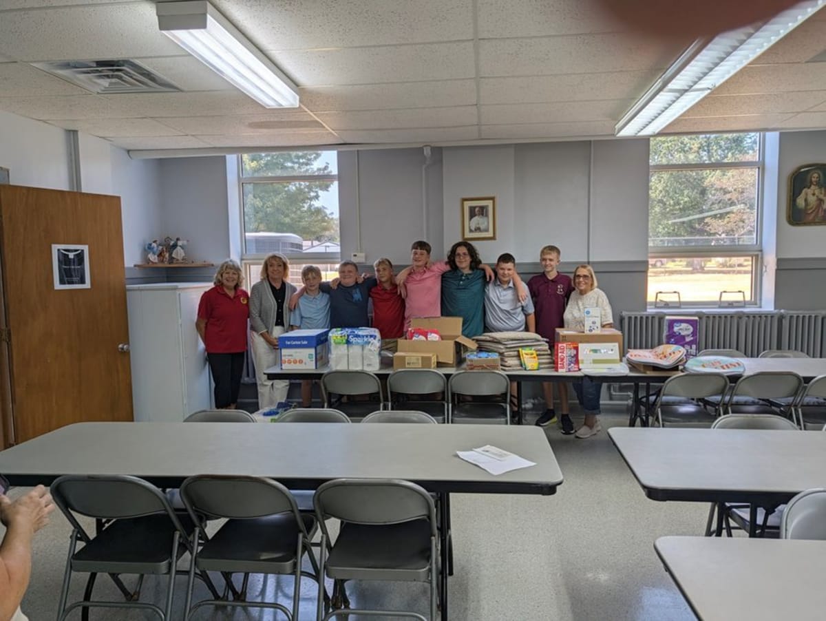 Kansas Catholic Group Donates $1K in School Supplies - Image 4
