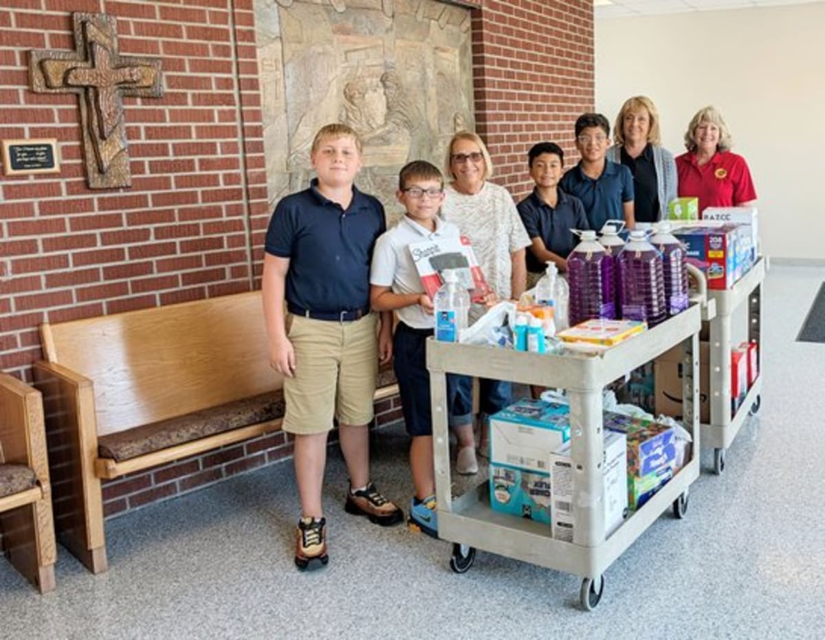 Kansas Catholic Group Donates $1K in School Supplies - Image 3