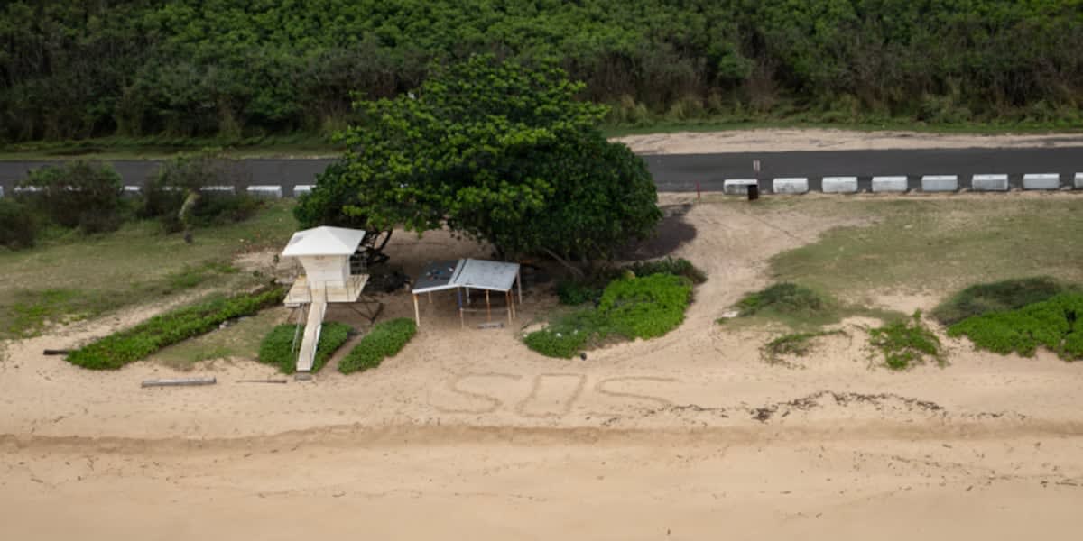 Coast Guard Spots SOS in Sand, Rescues Stranded Couple