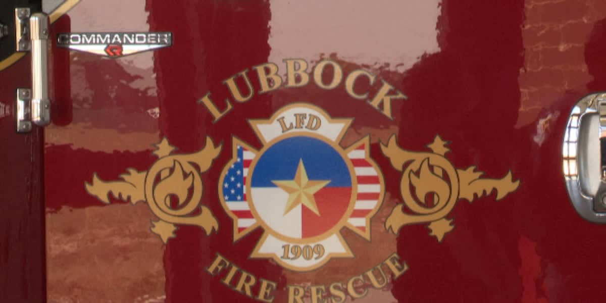 Lubbock Fire Rescue mobile rehab truck with cooling equipment for firefighters during heat waves