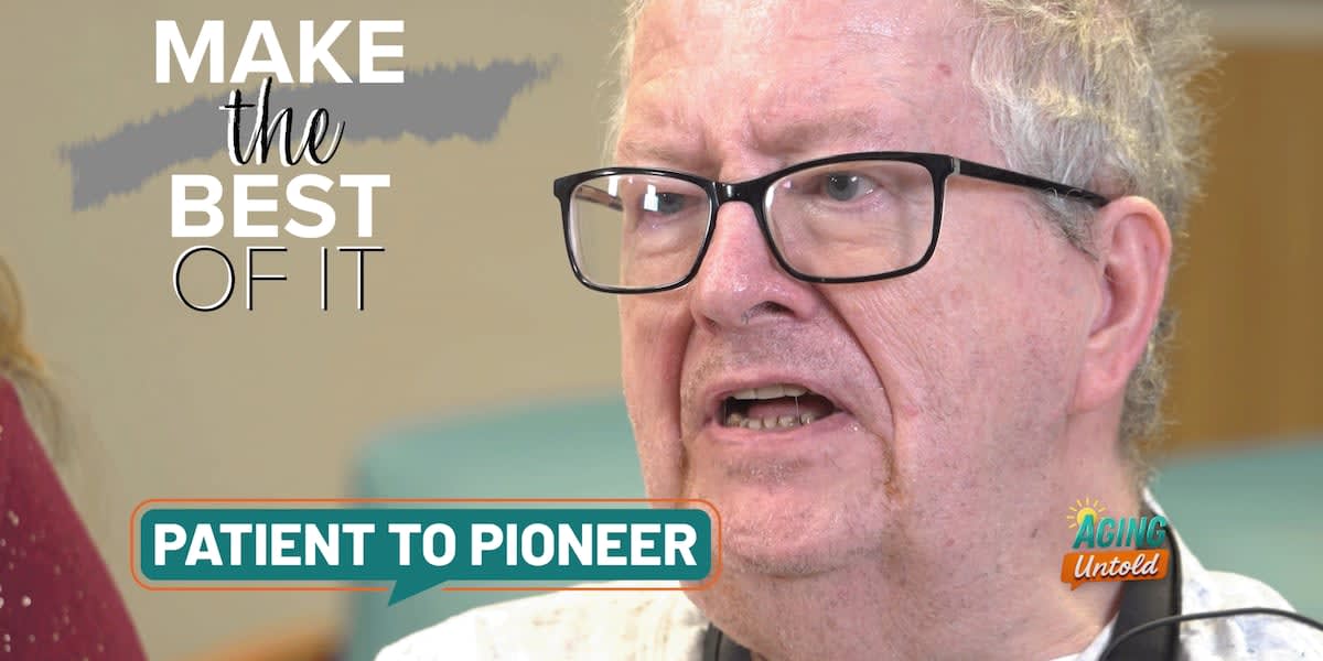 Tim Evans with wife Dee, participating in ALS research at Johns Hopkins Medicine