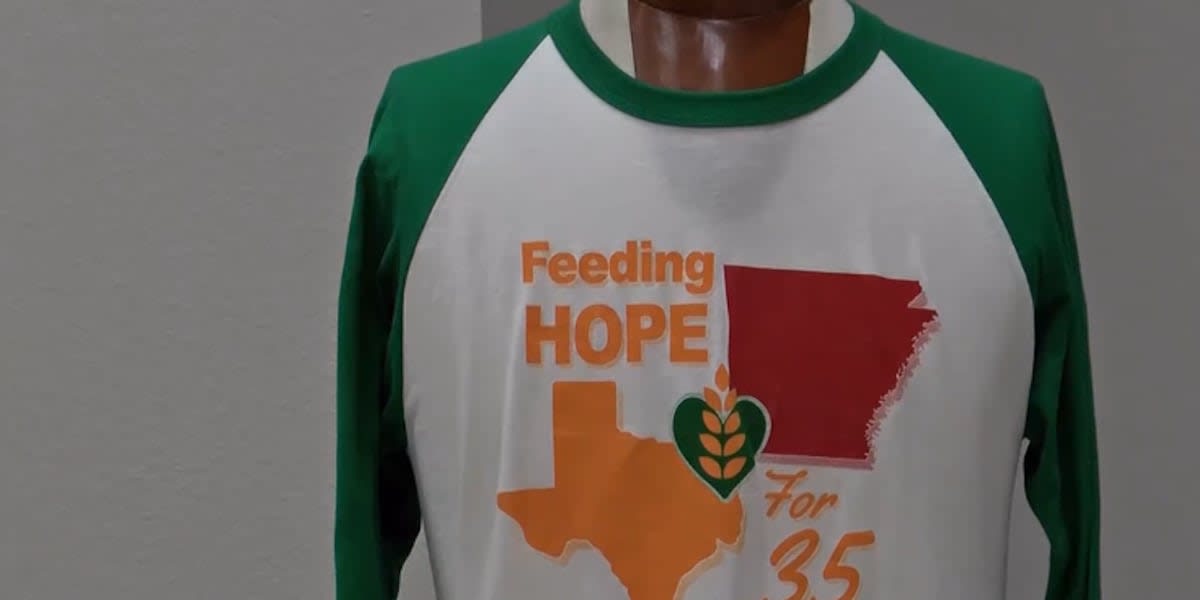 Volunteer Mike Ingram at Harvest Regional Food Bank sorting food donations for hungry families