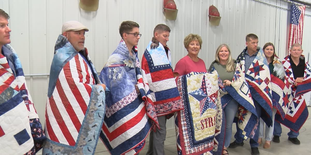 Nebraska Family Gets 8 Quilts of Valor at Reunion