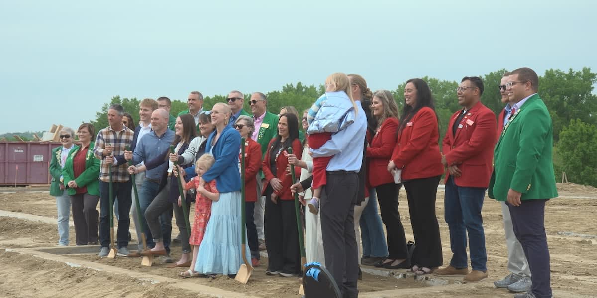 Community leaders and chamber representatives celebrate groundbreaking ceremony for new addiction treatment center