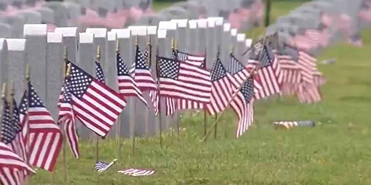 200 Volunteers Place 13,000 Flags for Missouri Veterans