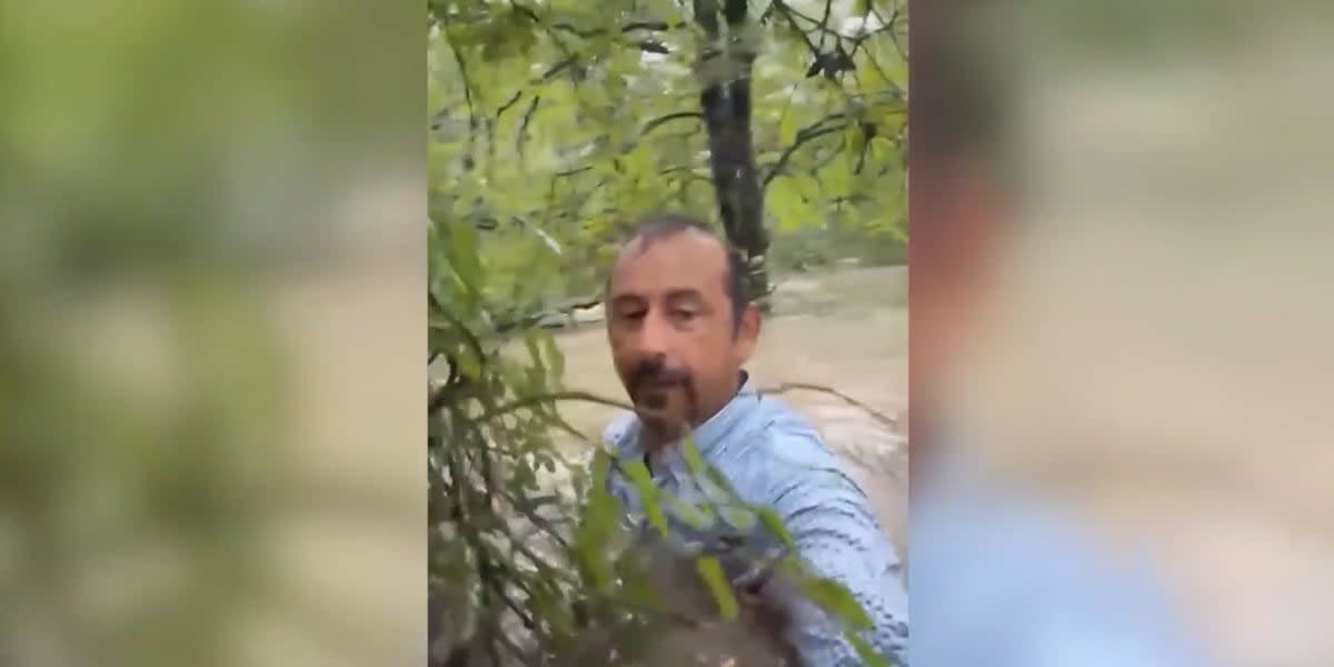 Texas Man Wades Into Chest-Deep Floodwaters to Save Stranger