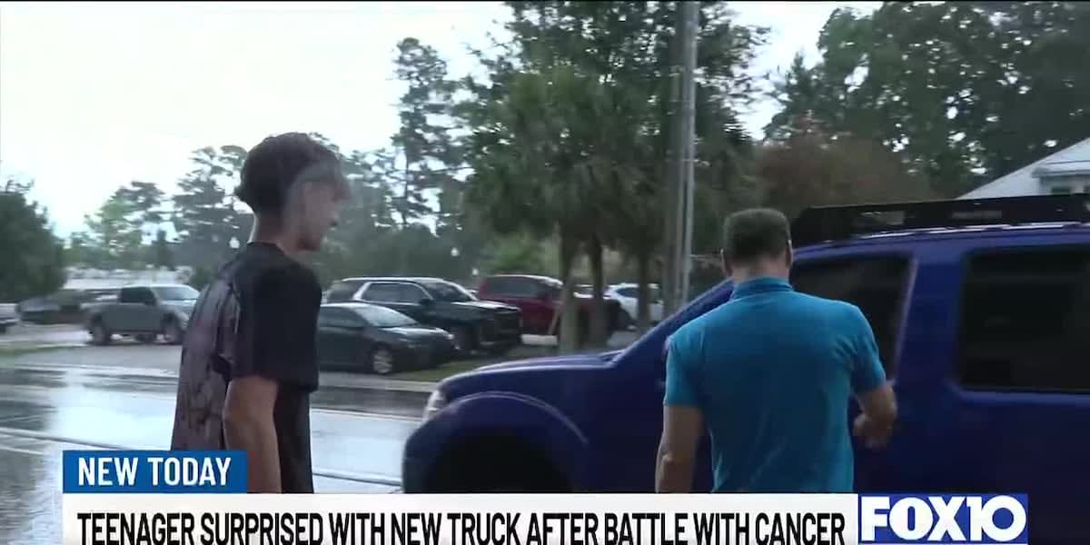 Teen Cancer Survivor Gets First Truck from Community