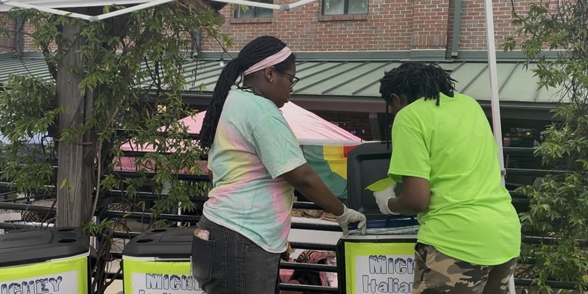 Black-owned business vendors celebrating Juneteenth at historic Paschal's Restaurant in Atlanta