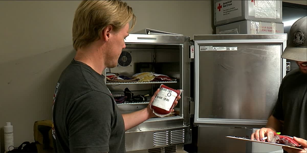 Childersburg Fire and Rescue ambulance equipped with emergency blood products for trauma patients