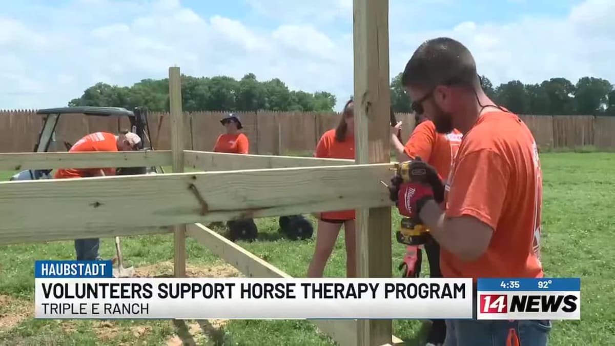 Home Depot Volunteers Upgrade Indiana Ranch for Veteran Therapy - Image 2