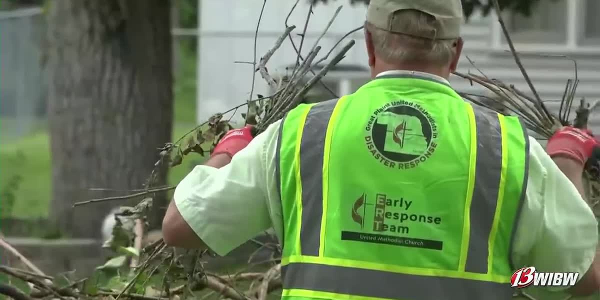 Four Volunteers Clear Storm Debris for 30 Topeka Homes