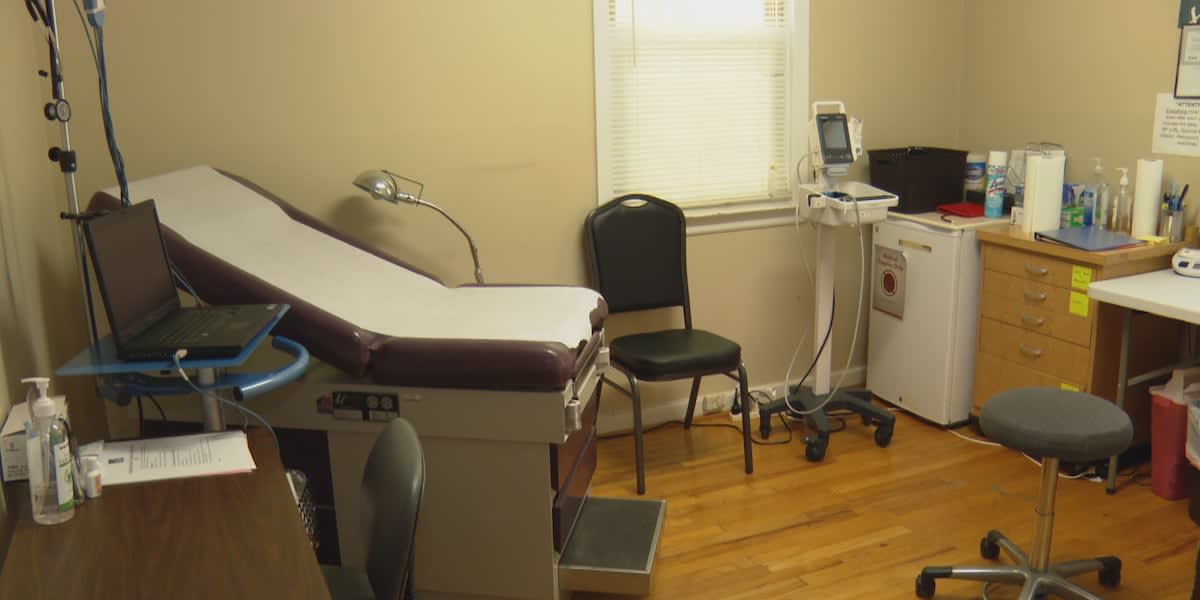 Healthcare provider examining patient at Good Samaritan free clinic in South Carolina