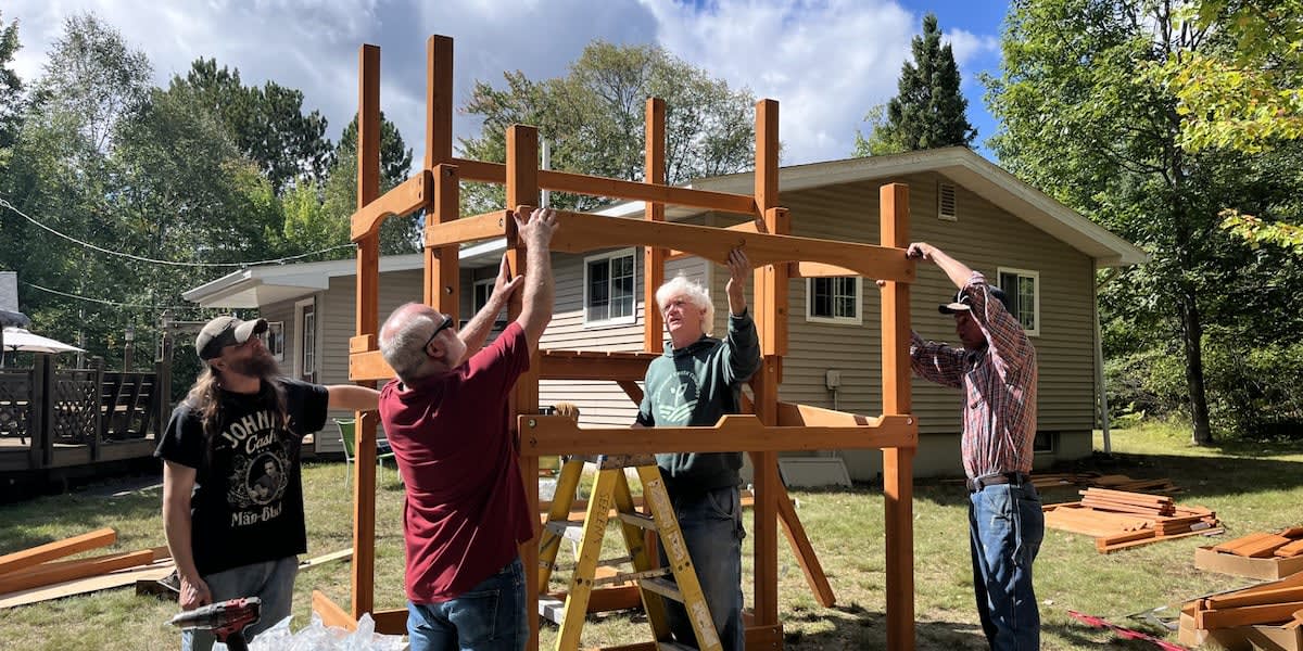 Two Groups of Lions Help Cancer Survivor Get Dream Playset
