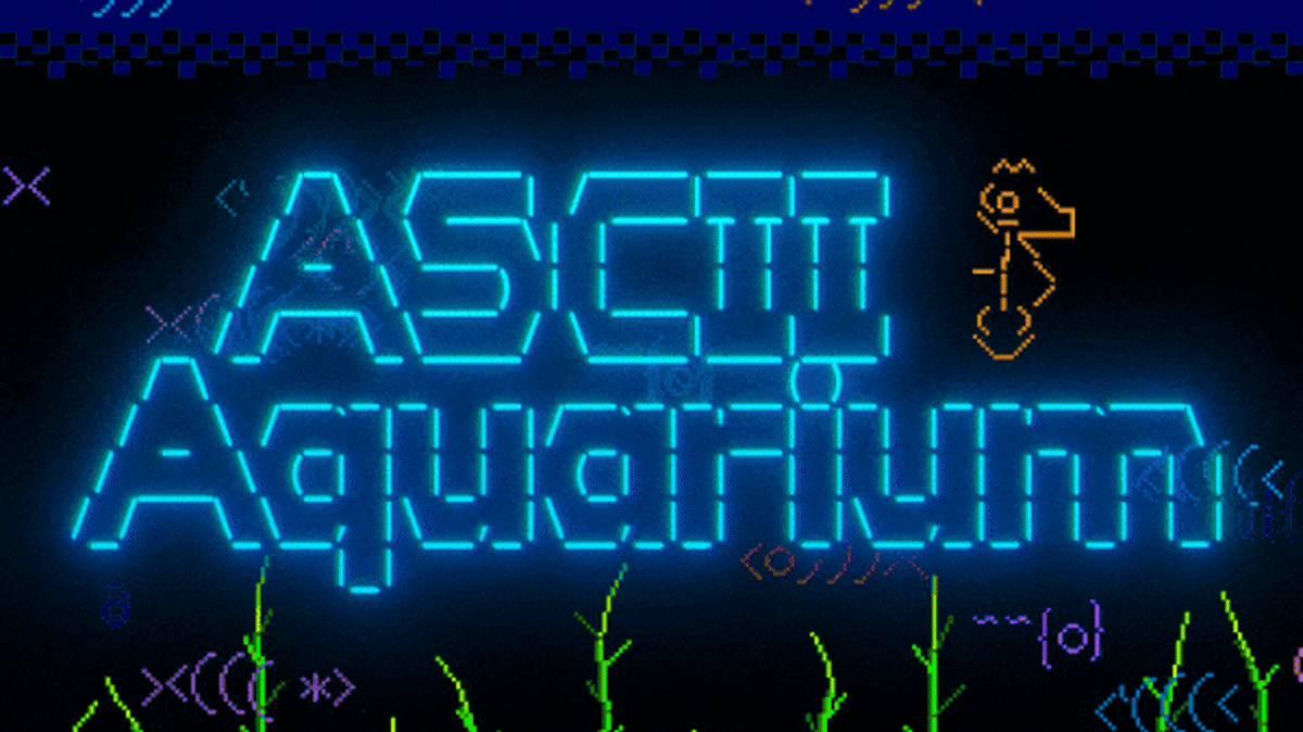 Maker Turns $15 Display Into Living ASCII Aquarium