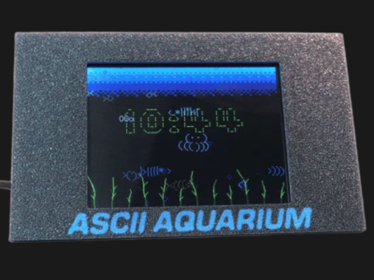 Maker Turns $15 Display Into Living ASCII Aquarium - Image 3