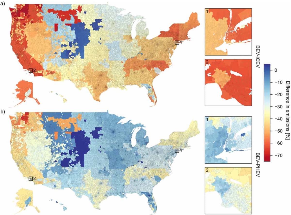 Electric Cars Beat Gas Cars on Emissions, New Study Confirms