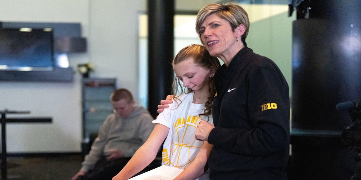 Cancer Survivor Harper Stribe Designs Nike Shoes for Iowa - Image 2