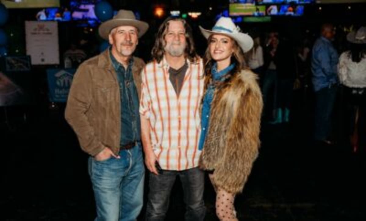 Texas country singers Pat Green and Walt Wilkins performing at Habitat for Humanity fundraiser event